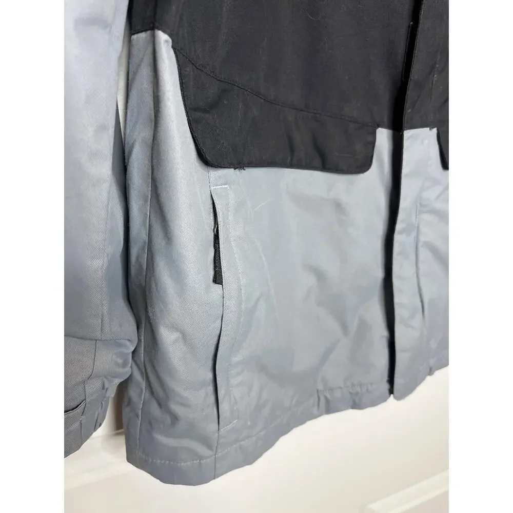 Columbia Boys Jacket Size Large Gray Black‎